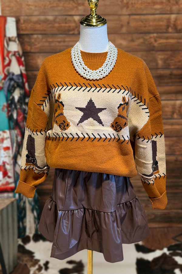 Rowdy Horse Star Sweater