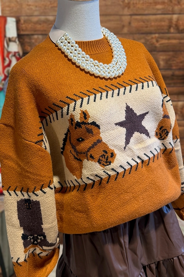 Rowdy Horse Star Sweater