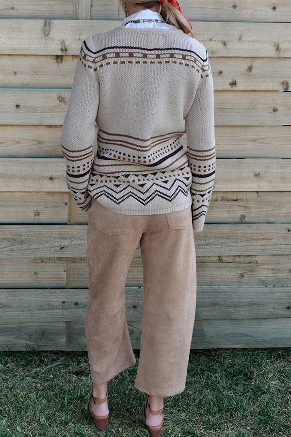 Western Striped Roadrunner Sweater