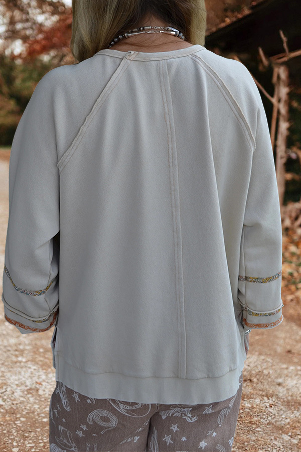 Western Floral Horseshoe Sweatshirt