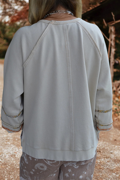 Western Floral Horseshoe Sweatshirt