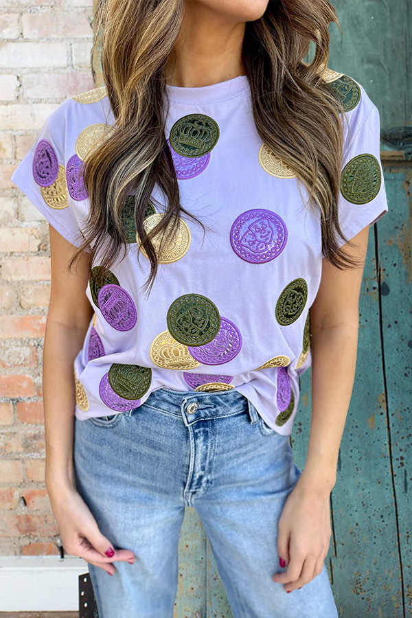 Mardi Gras Gold Coin T-Shirt