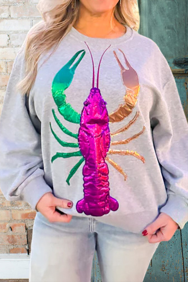 Women's sweatshirt | Mardi Gras Crawfish Sweatshirt |westernfeelings