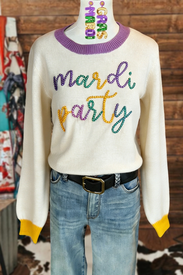 Soft Mardi Party Sweater