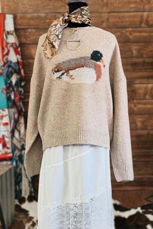 Women's sweater | Simple Duck Sweater |westernfeelings