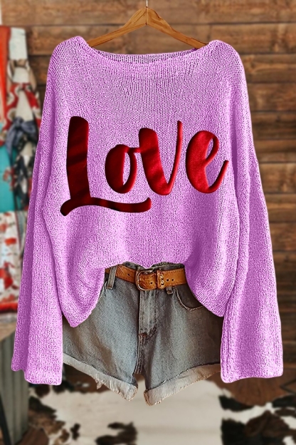 Valentine's Day Sparkling Love Sweater
