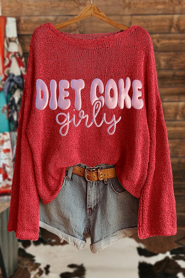 Valentine's Day Diet Coke Girly Sweater
