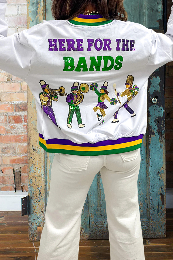 mardi gras Here For The Band Jacket