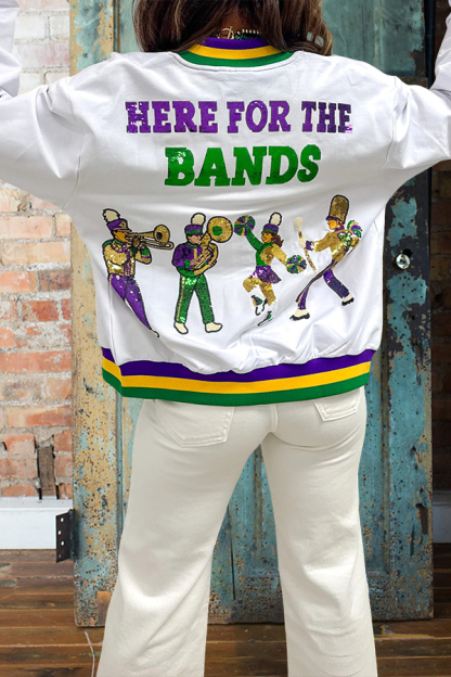 mardi gras Here For The Band Jacket