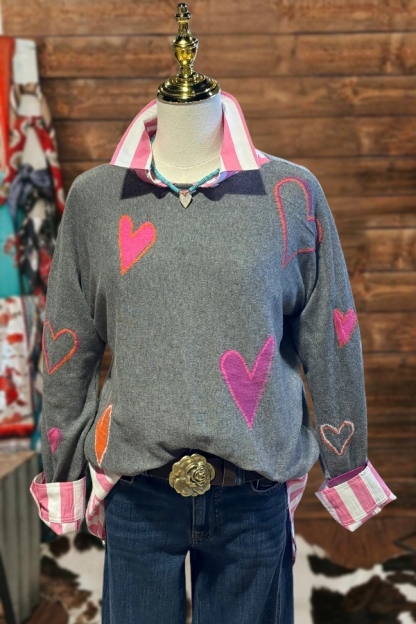 Valentine's Day Exquisite Heart Sweater