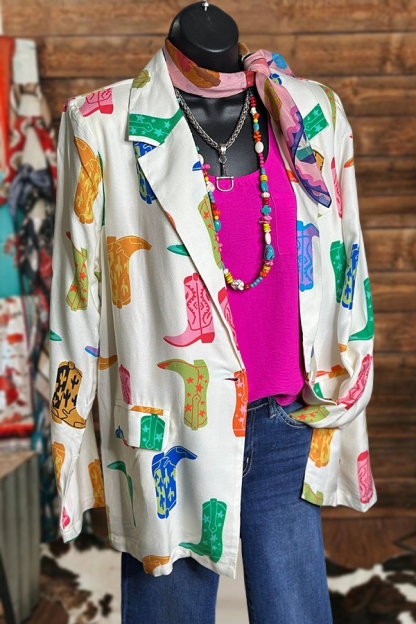 Western Cowgirl Boots Blazer