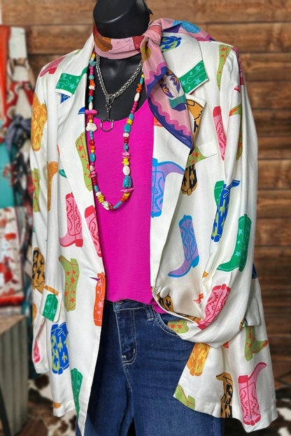 Western Cowgirl Boots Blazer
