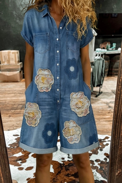 Spring Flower Romper