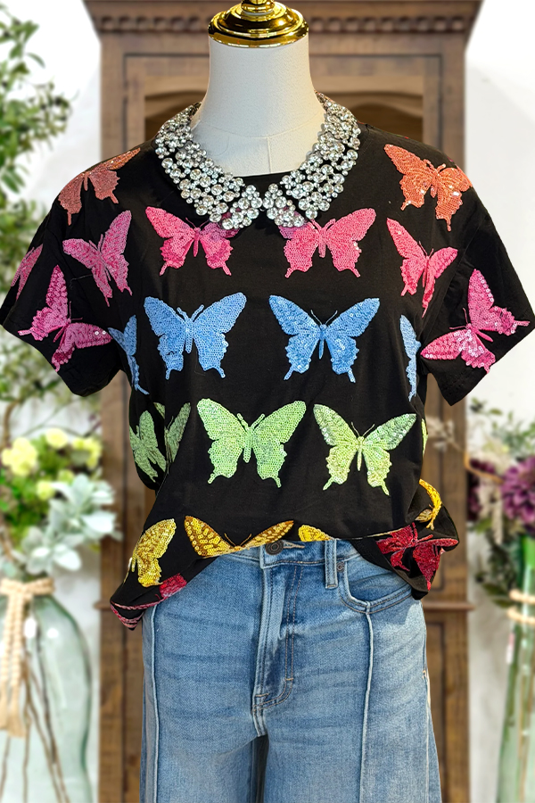Colorful Butterfly T-Shirt