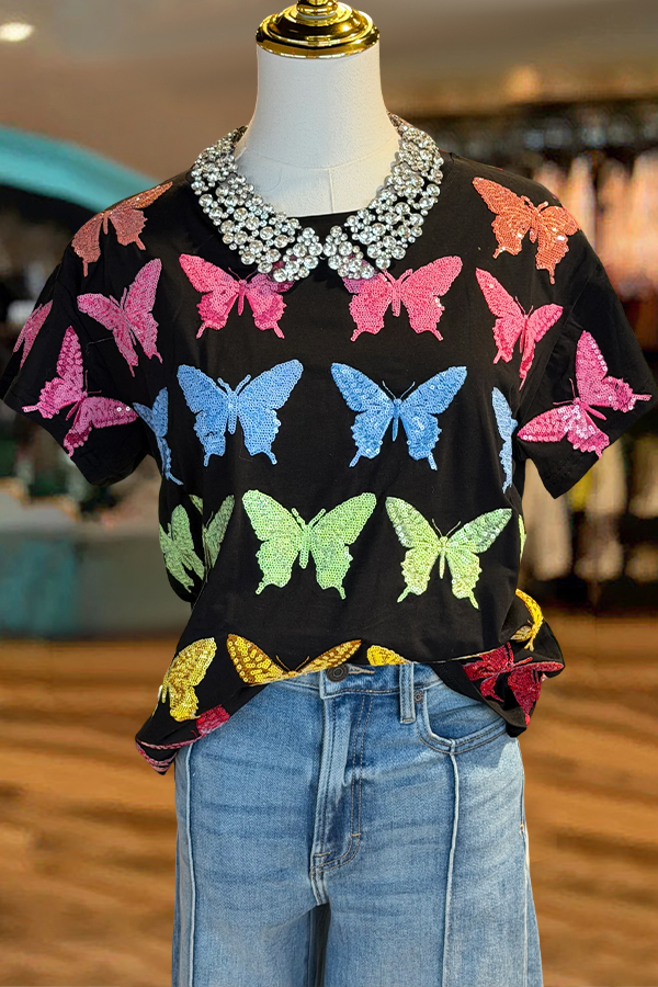 Colorful Butterfly T-Shirt