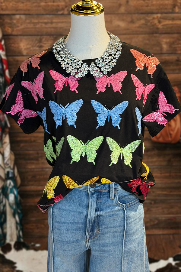 Colorful Butterfly T-Shirt