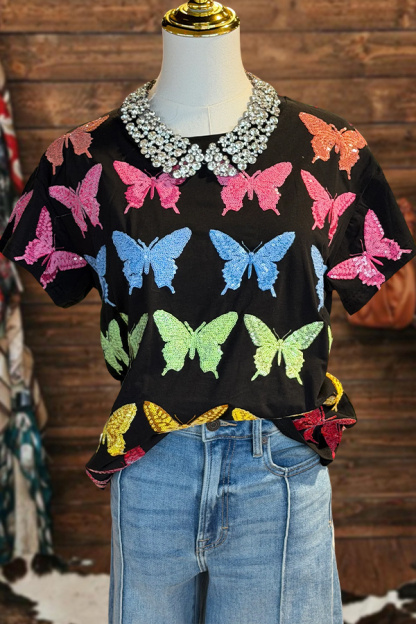 Colorful Butterfly T-Shirt