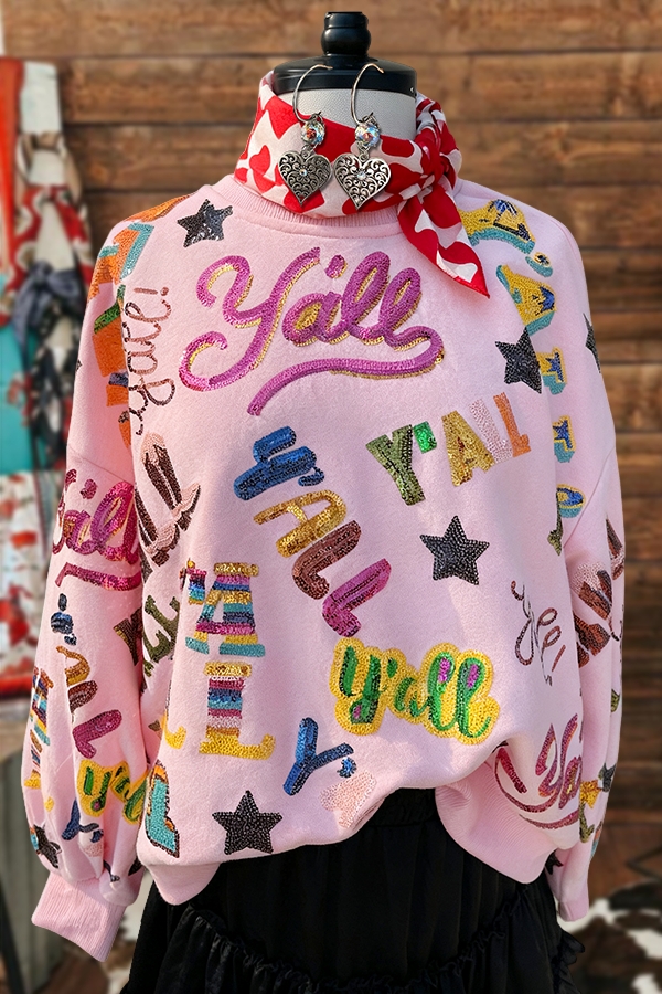 Sweet And Sparkly Pink Queen Sweatshirt