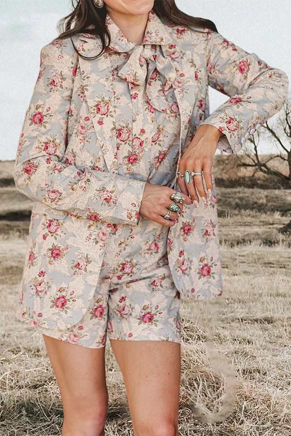 Western Ranch Floral Lightweight Suit