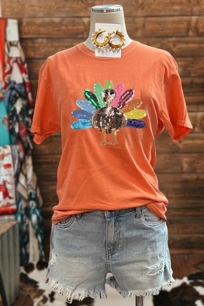 Casual Turkey Graphic Print T-shirt