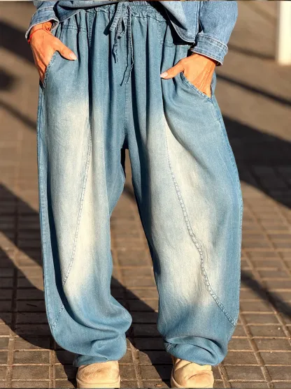 Women's Elastic Waist Jeans