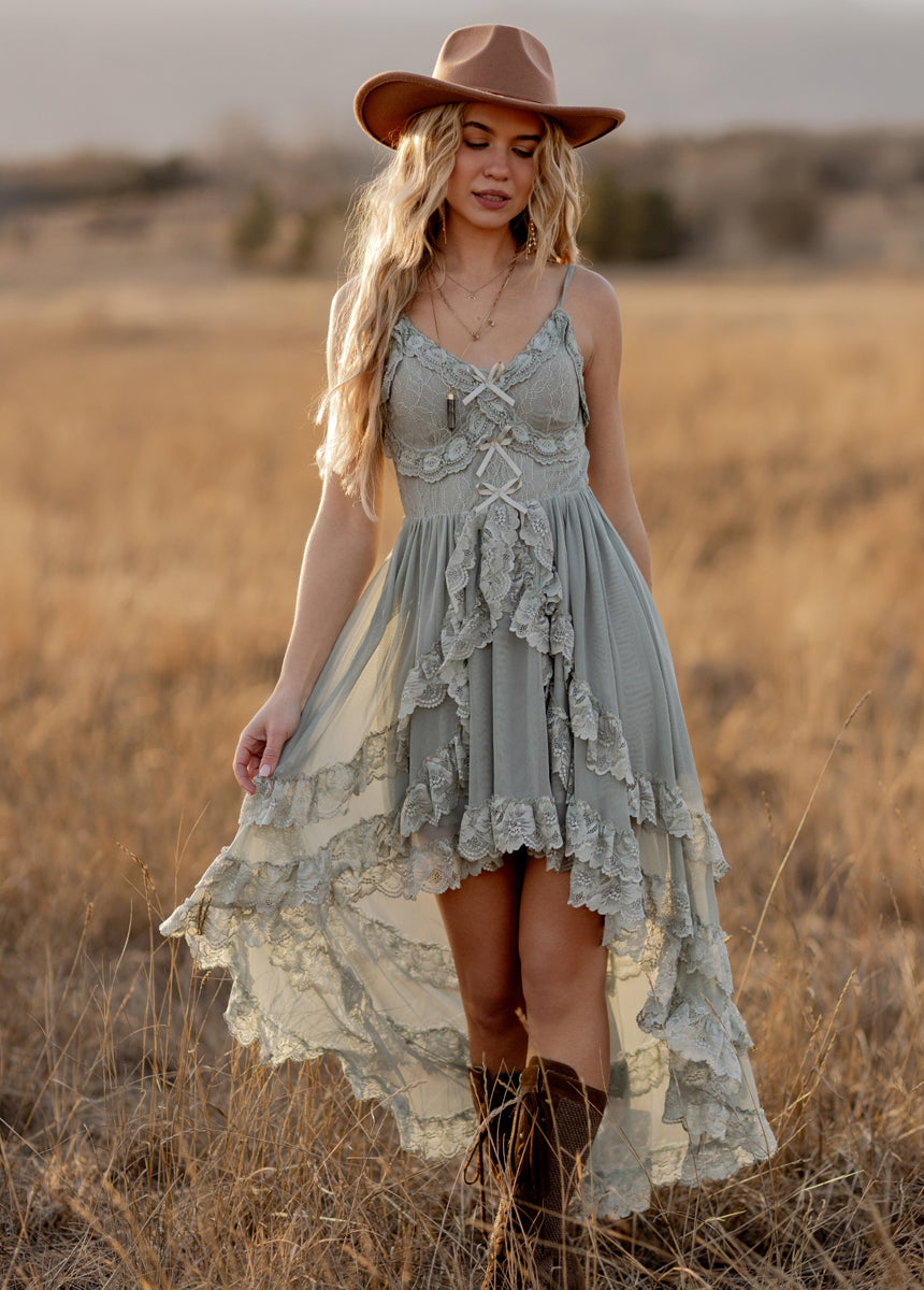 Dagala Dress in Seaglass