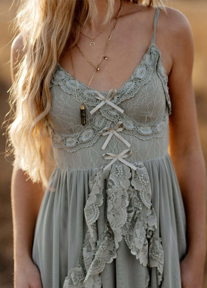 Dagala Dress in Seaglass