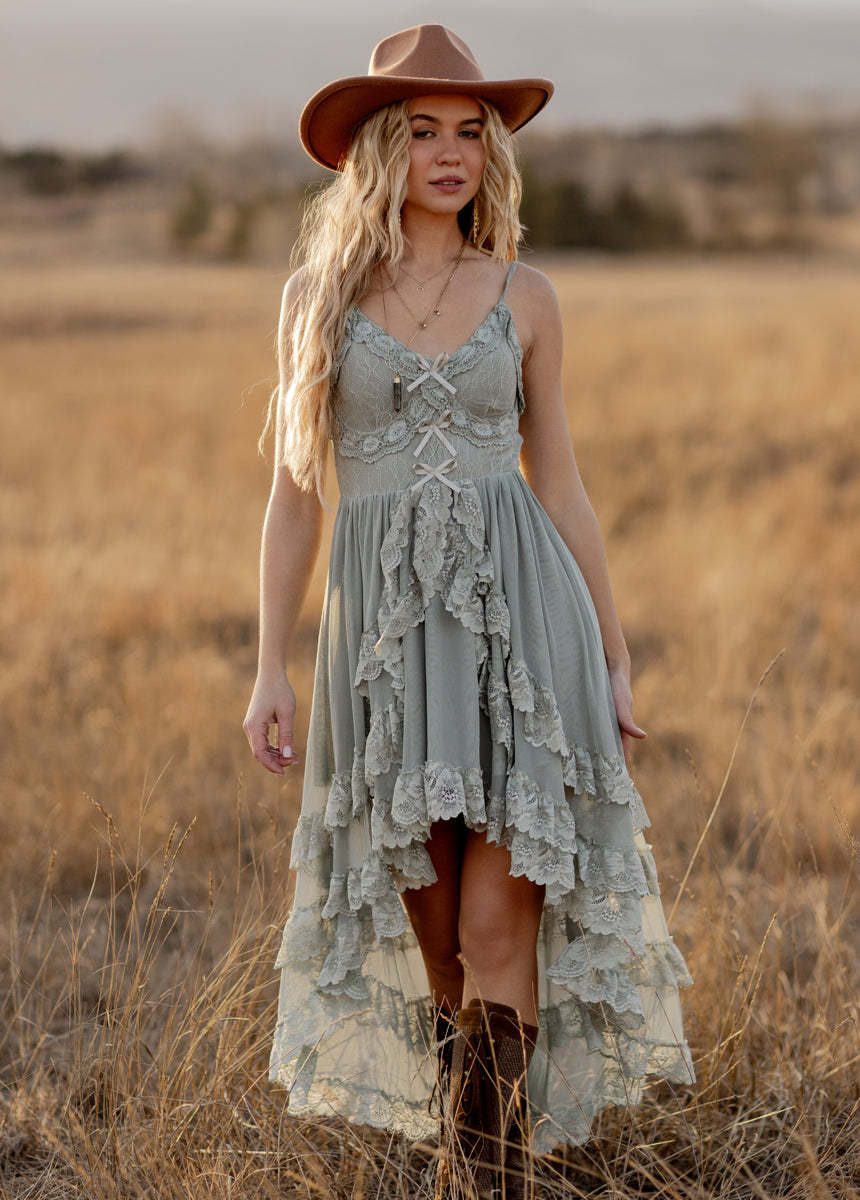 Dagala Dress in Seaglass