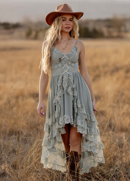 Dagala Dress in Seaglass