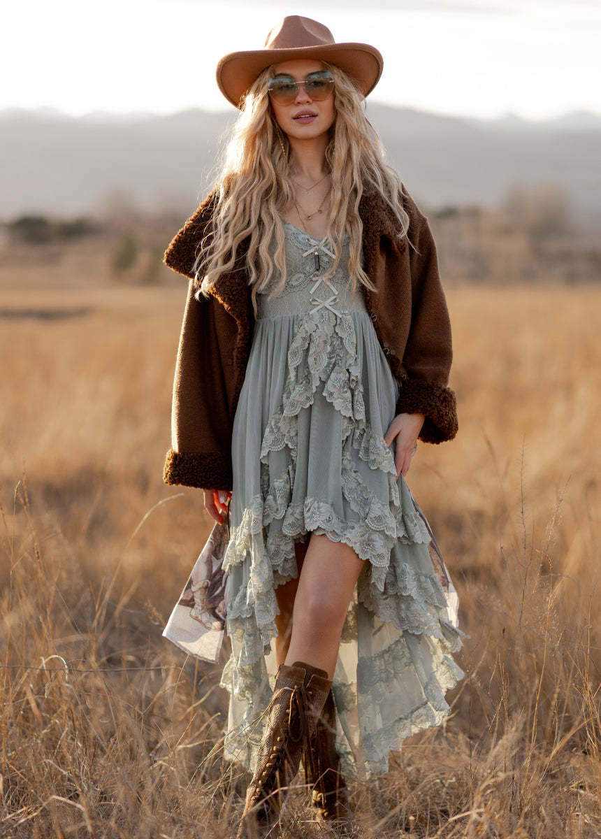 Dagala Dress in Seaglass