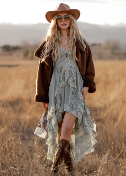 Dagala Dress in Seaglass