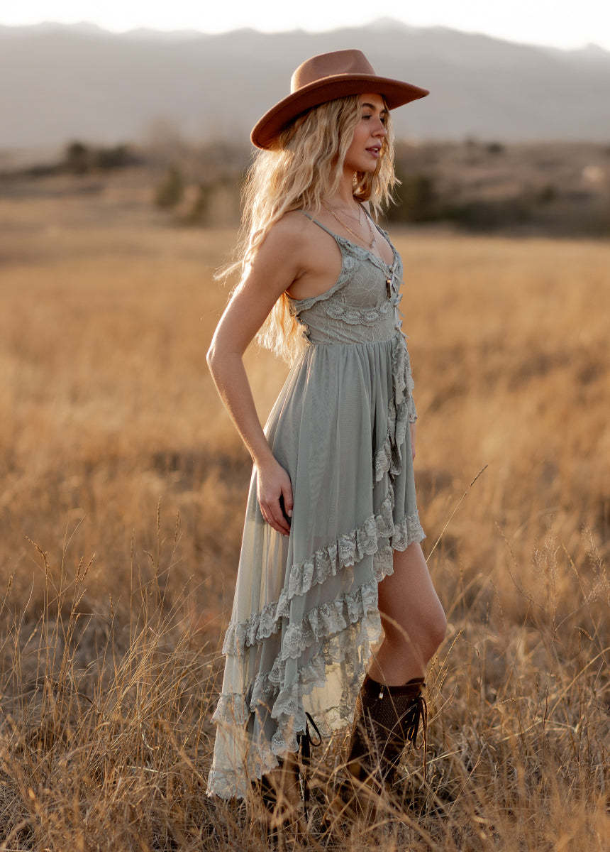 Dagala Dress in Seaglass