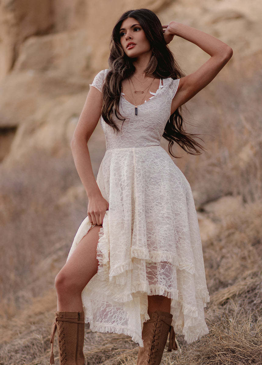 Fernilia Dress in Ecru