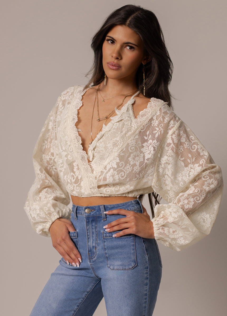 Wren Top in Cream