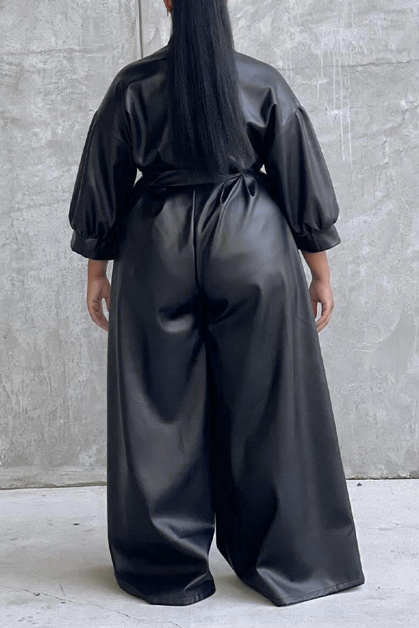 Stylish Batwing Sleeve Lantern Sleeve Jumpsuit