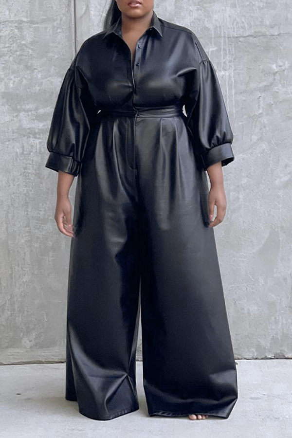 Stylish Batwing Sleeve Lantern Sleeve Jumpsuit