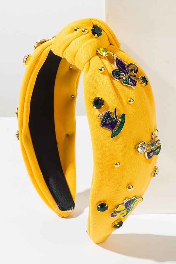Stylish Mardi Gras Rhinestone Headband
