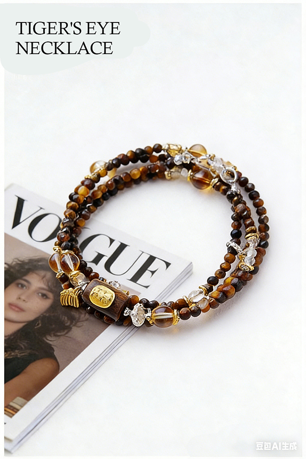 Natural Tiger's Eye Beaded Bracelet