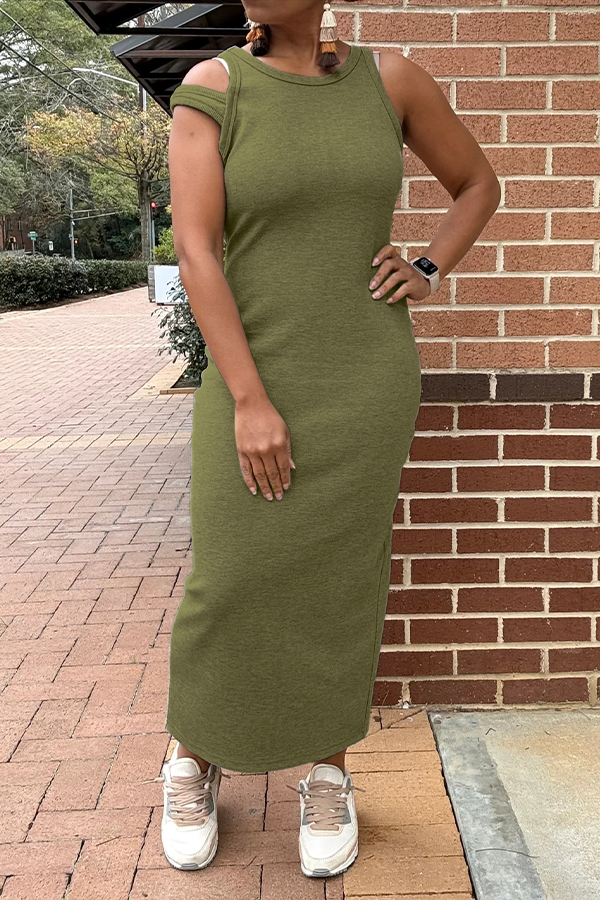 Cozy 3 Strap Tank Dress Hoodie Set