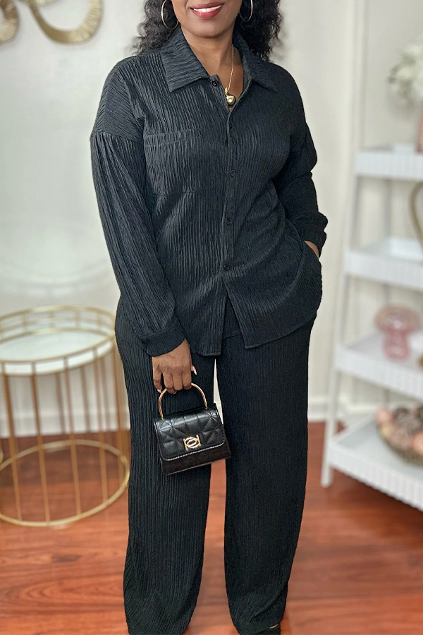 Cozy Button Up Top & Pants Set