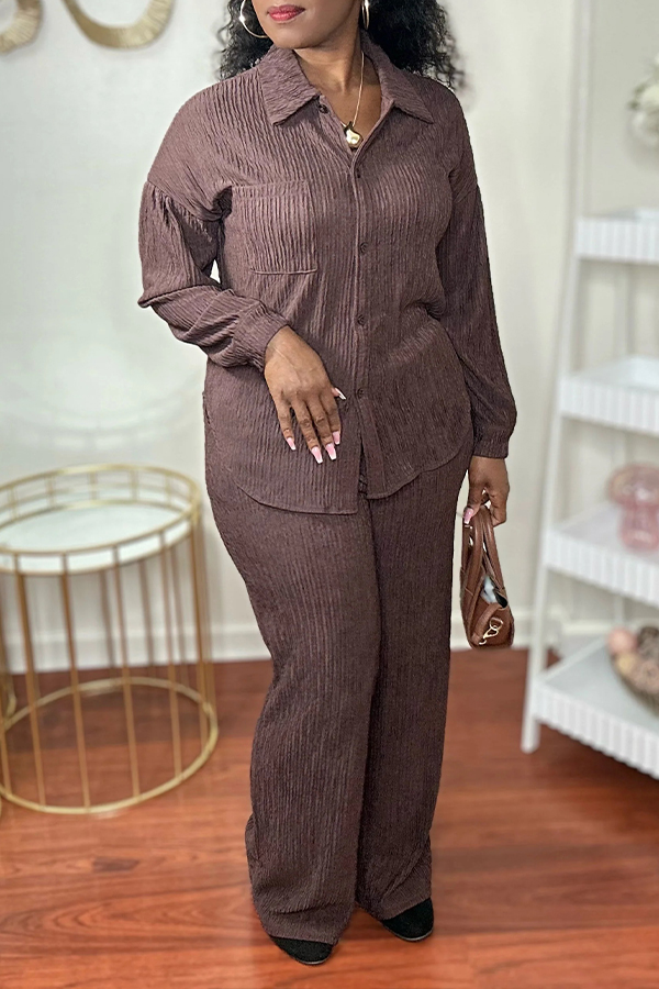 Cozy Button Up Top & Pants Set