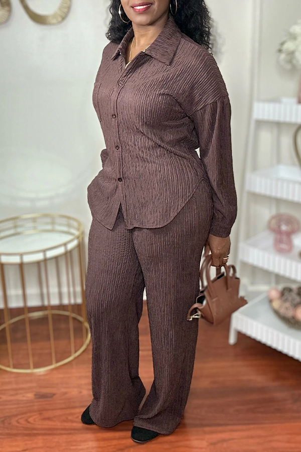 Cozy Button Up Top & Pants Set