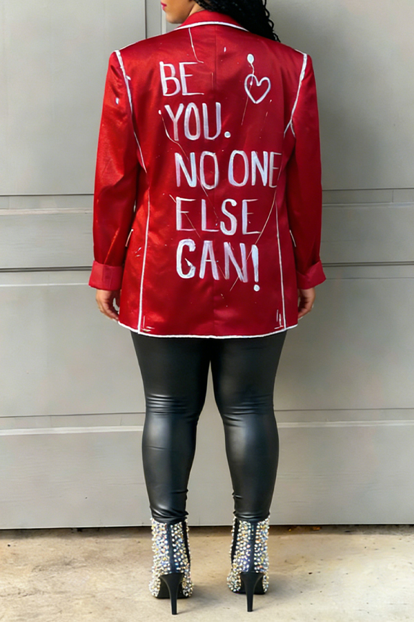 Stylish Peak Collar Double Breasted Blazer