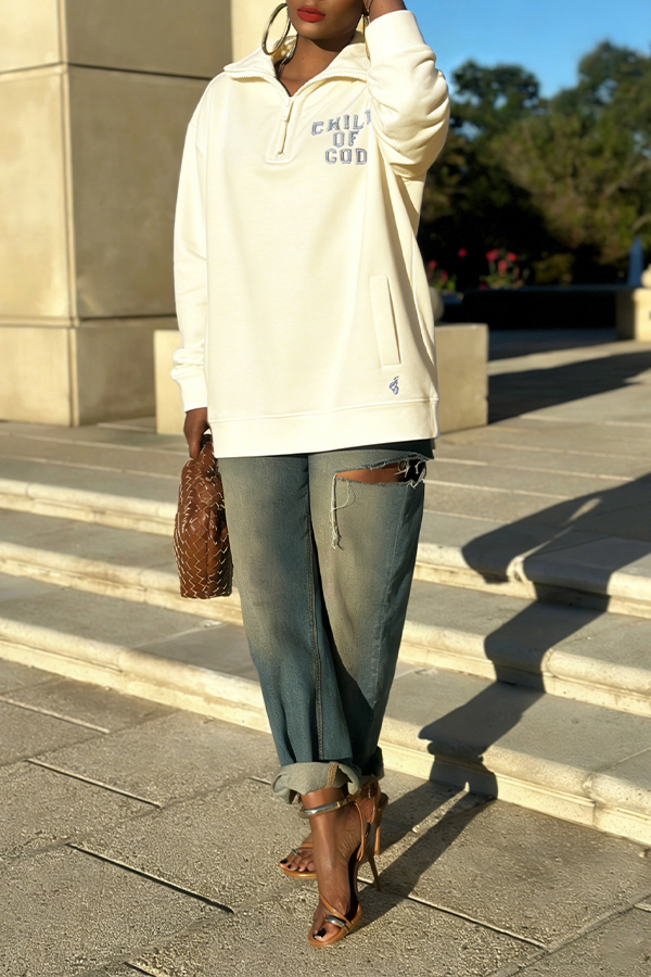 Child Of God Colorful Embroidered Sweatshirt