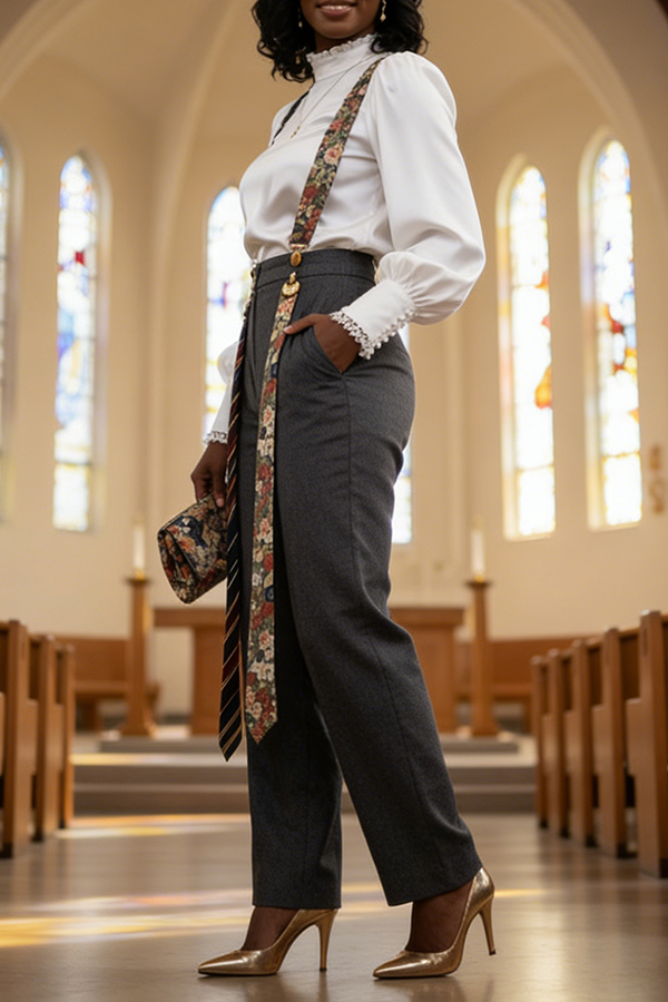 Stylish Multiple Ties Straight Leg Overalls