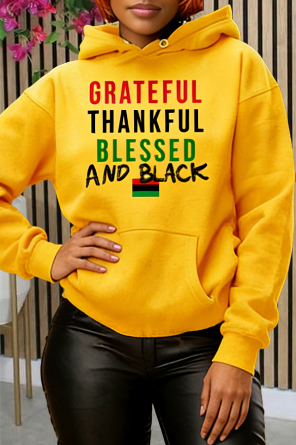 Stylish Grateful Thankful Blessed Hoodie