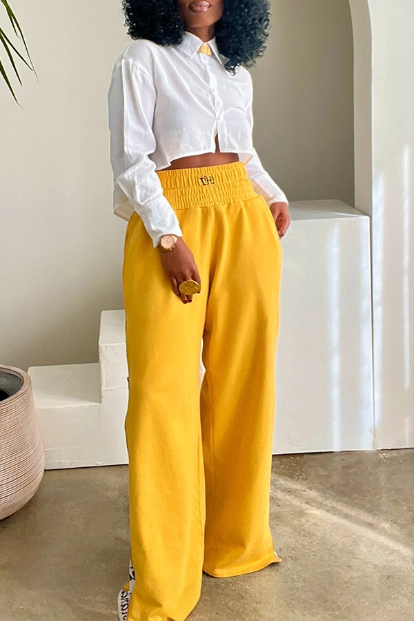 Stylish Proverbs Scripture Side Zipper Track Pants