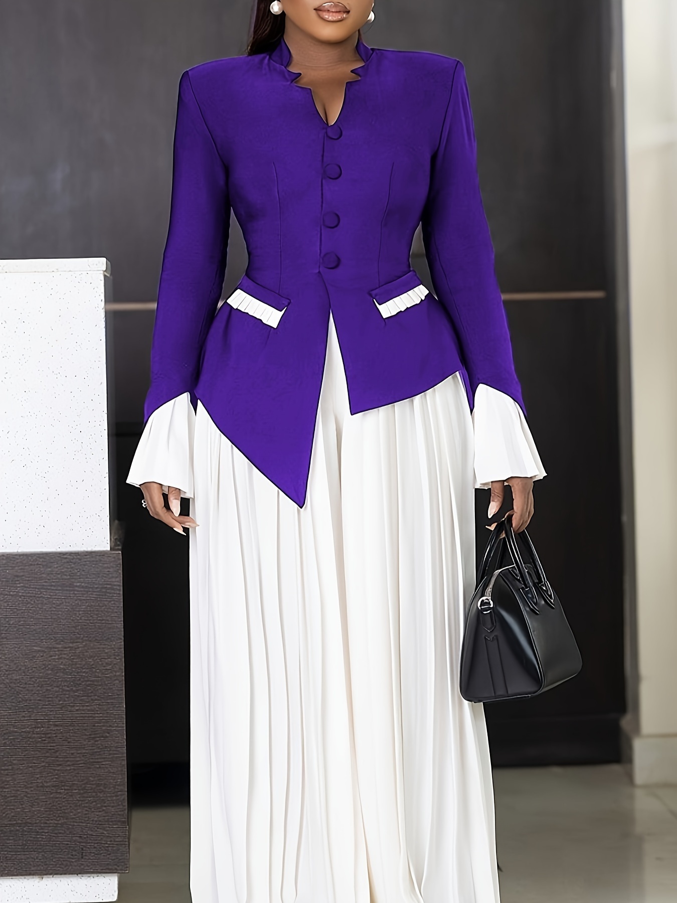 Flat Pleated Swaying Mid Length Dress