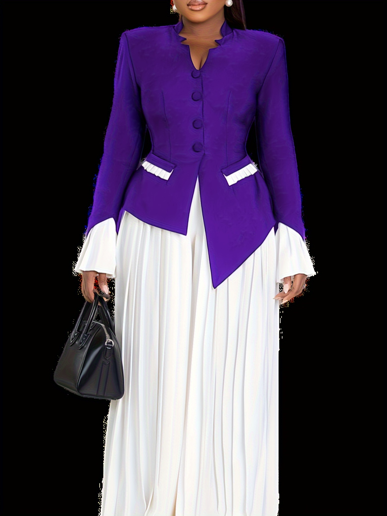 Flat Pleated Swaying Mid Length Dress