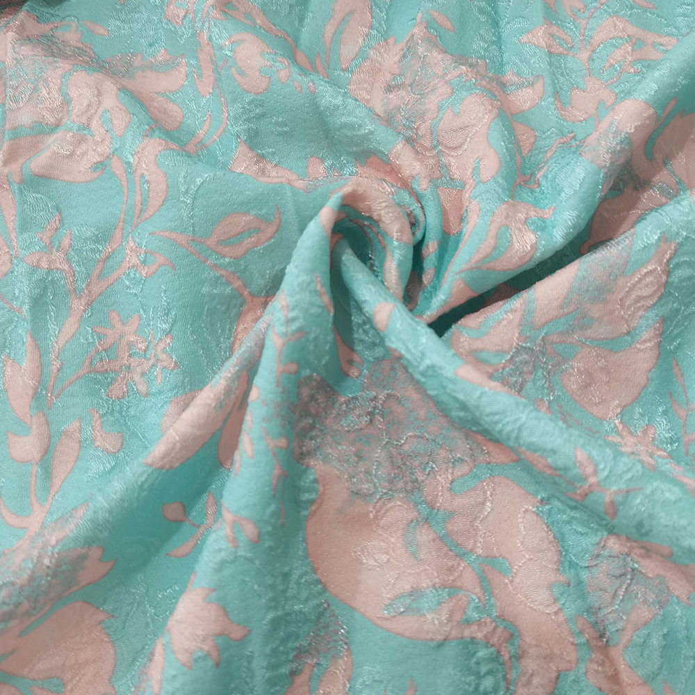 Round Neck Jacquard Large Swing Dress